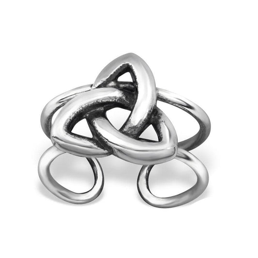 Silver Celtic Knot Ear Cuff