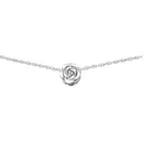 Silver Rose Choker