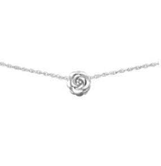 Silver Rose Choker