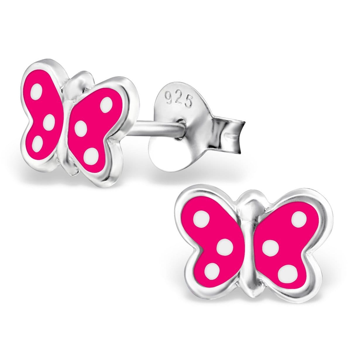 Sterling Kids Silver Butterfly Stud Earrings