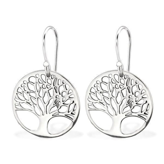 Sterling Silver Tree Of Life Earring