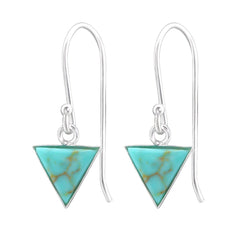Sterling Silver Triangle Earrings