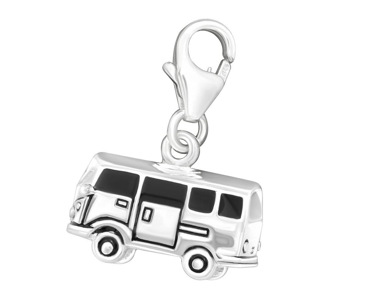 Sterling Silver Van Clip on Charm