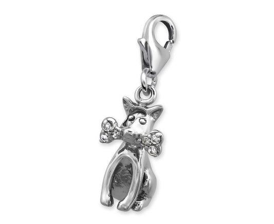Sterling Silver Dog Charm