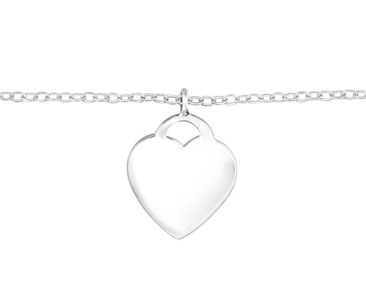 Sterling Silver Heart Bracelet