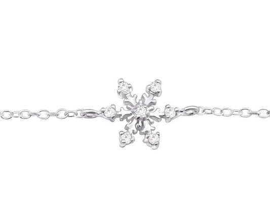 Sterling Silver Snowflake Bracelet