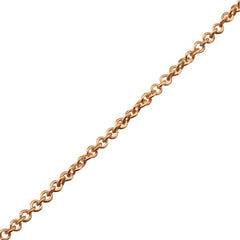 Sterling Silver Rose Gold Cable Chain