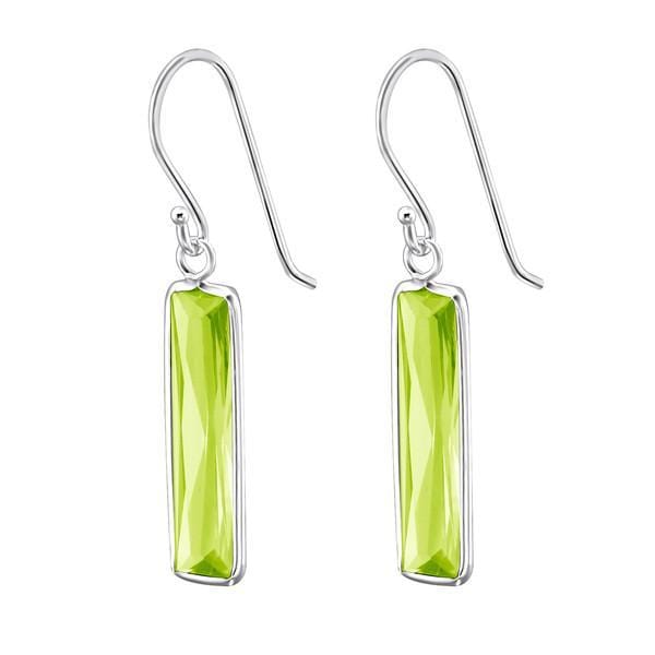 Silver Rectangle Earrings