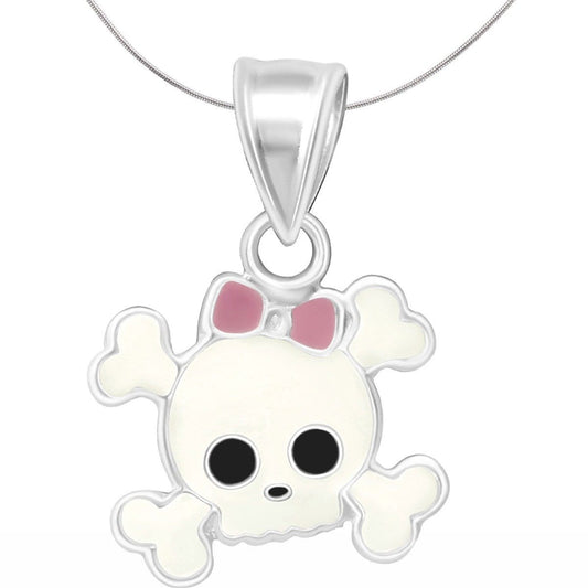 Kids' Silver Skull Pendant
