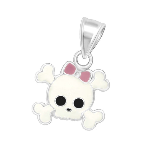 Kids' Silver Skull Pendant