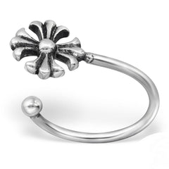 Sterling Silver Cross Ear Cuff
