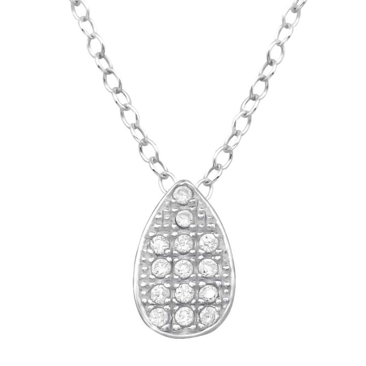 Silver Teardrop Pendant