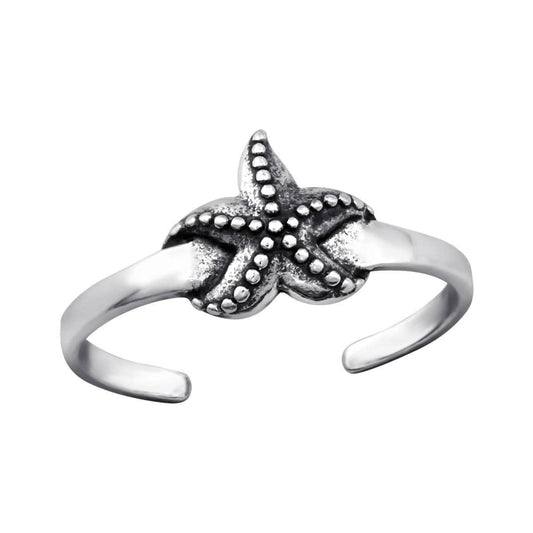 Sterling Silver Starfish Toe Ring