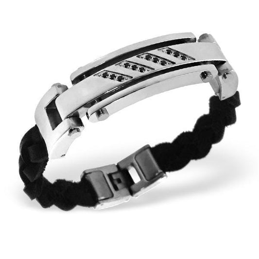 Steel Men's Tag Bracelet 21 CM
