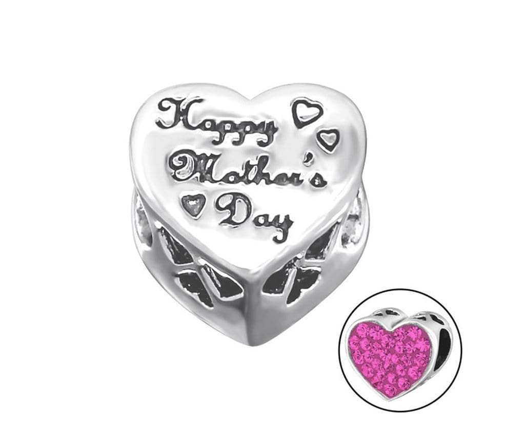 Sterling Silver Happy Mother's Day Bead