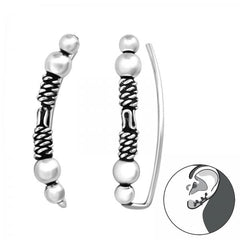 Bali Silver ear cuff wrap