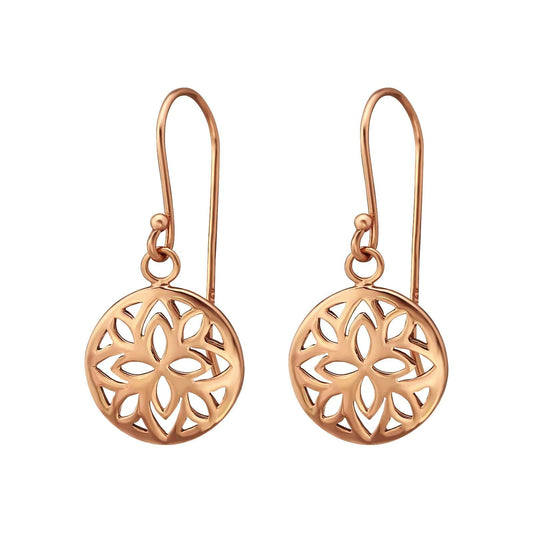 Silver Patterned Earrings