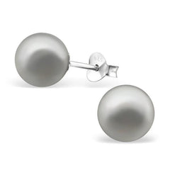 Sterling Silver Pearl Ear Studs Earrings