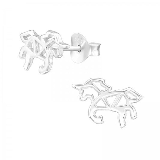 Silver Unicorn Earrings