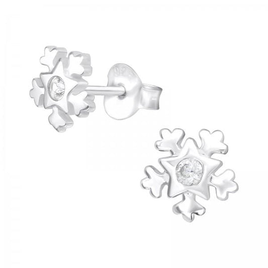 Snowflake Stud Earrings