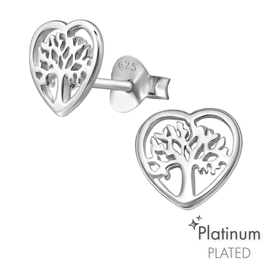 Silver Tree of Life Earrings