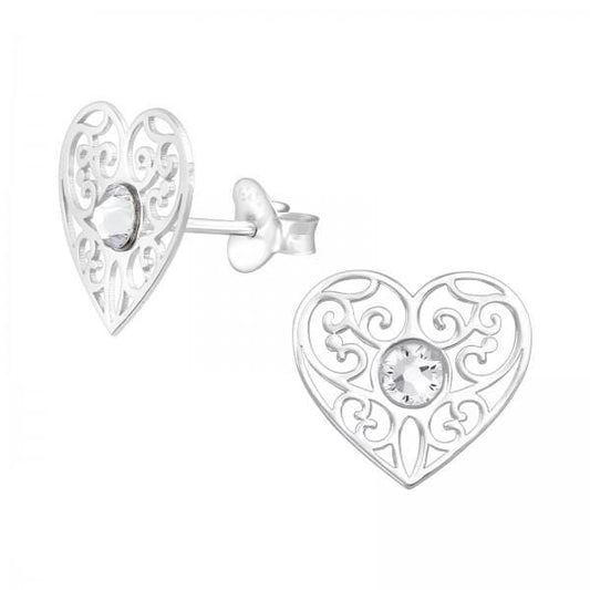 Silver Cut Out Earrings