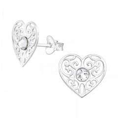 Silver Cut Out Earrings