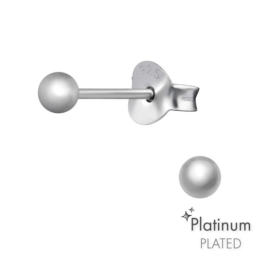 Platinum Ball earrings