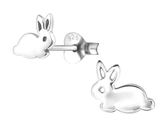 Sterling Silver Rabbit Ear Studs