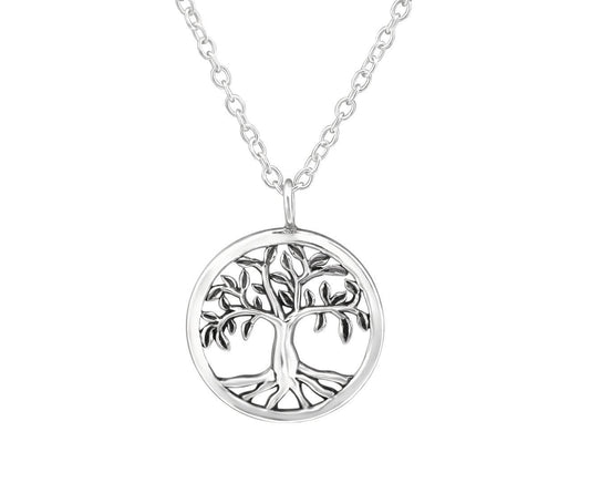 Sterling Silver Tree Of Life Necklace