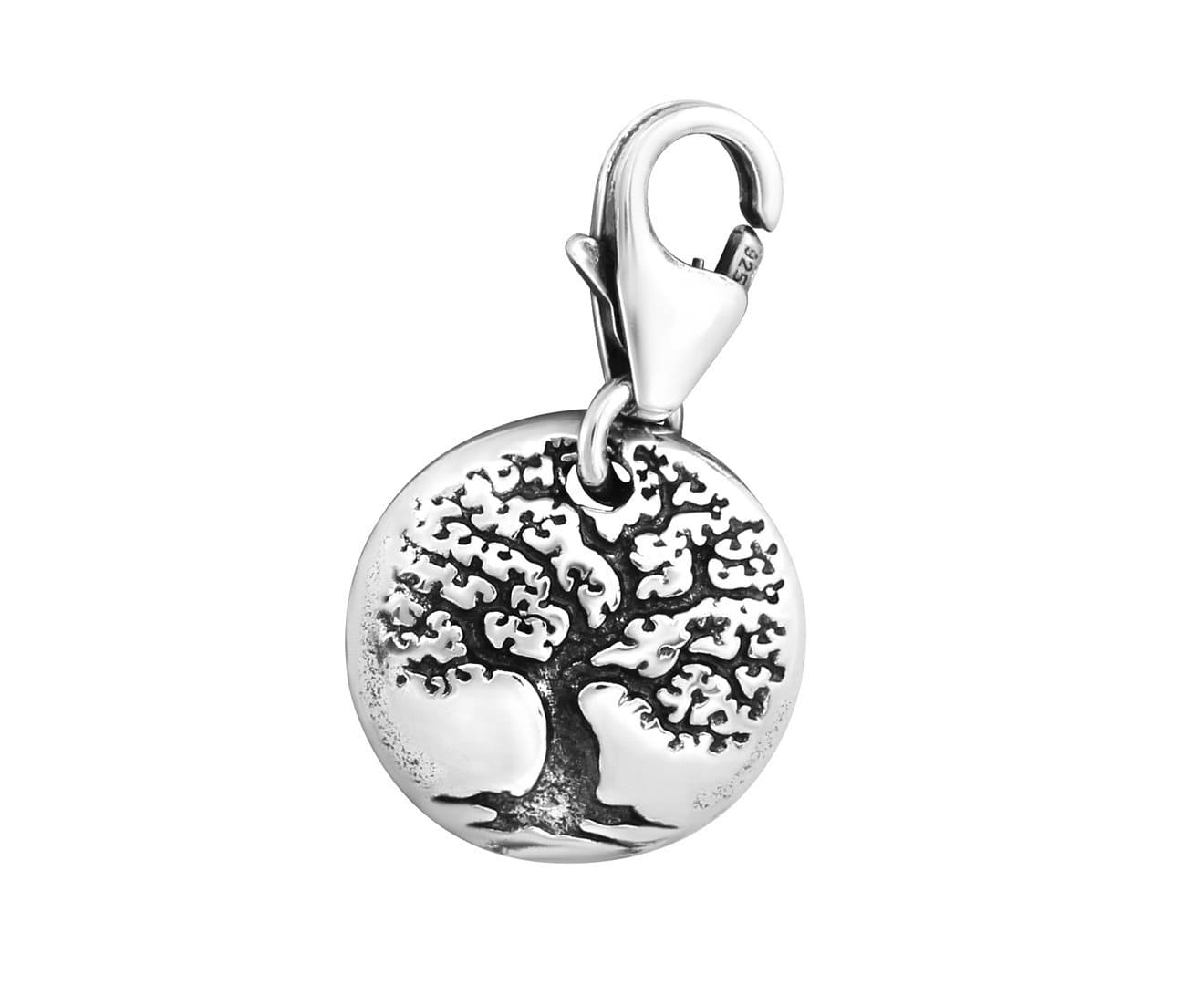 Sterling Silver Tree Of Life Clip on Charm