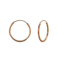 Rose Gold 18Mm Hoop Earrings