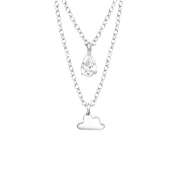 Silver Cloud Layer Necklace