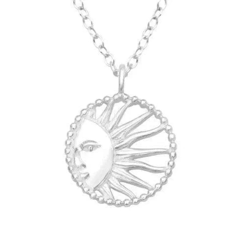 Silver Sun Necklace