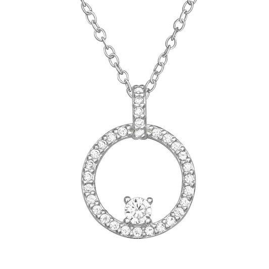 Silver Circle Necklace