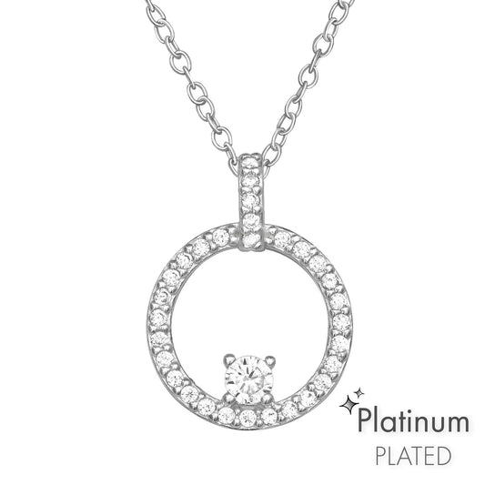 Silver Circle Necklace