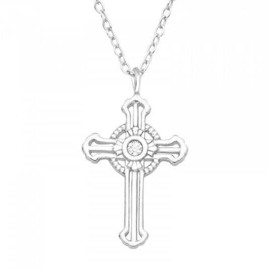 Silver Cross Necklace