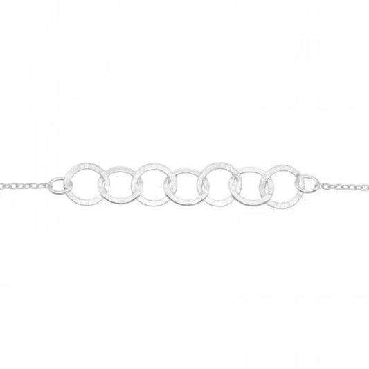 Silver Circle Link Bracelet