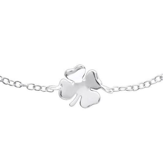 Silver Lucky Clover Bracelet