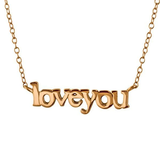 Rose Gold " I Love You"  Necklace