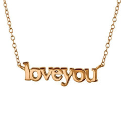 Rose Gold " I Love You"  Necklace