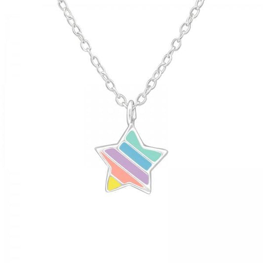 Kids Silver Star Necklace
