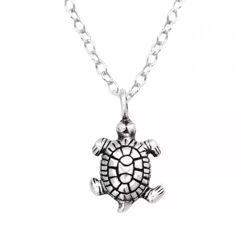 Silver Turtle Necklace