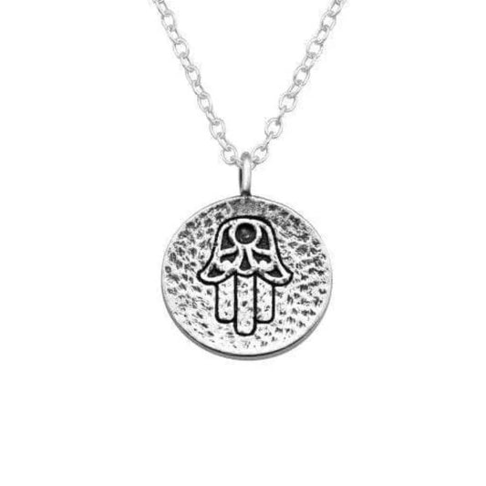 Silver Hamsa Necklace