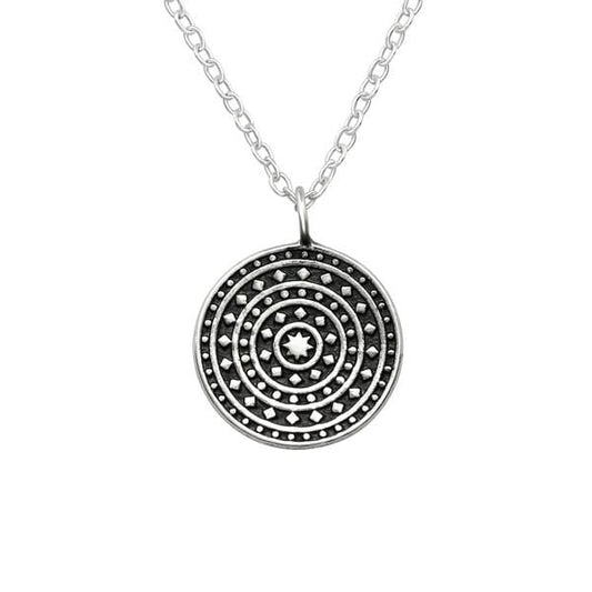 Silver Oxidized Necklace
