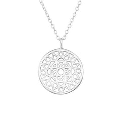 Silver Mosaic Necklace