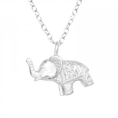 Silver Elephant Necklace