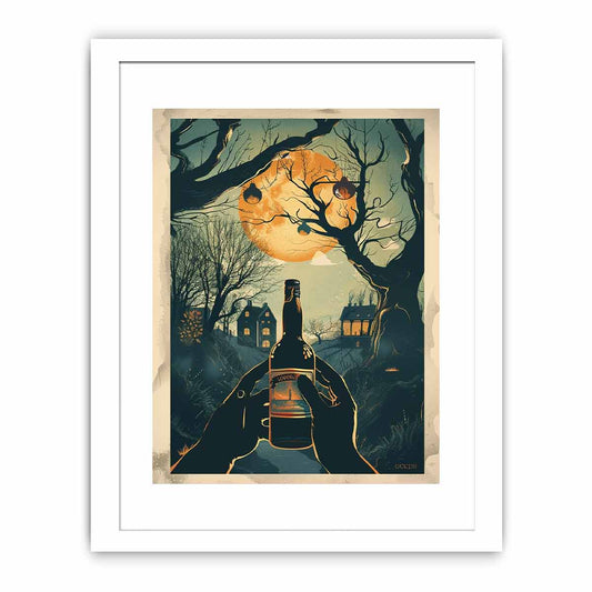 Moonlight Wine Framed Print