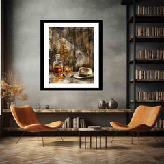 whiskey Framed Print vinatge