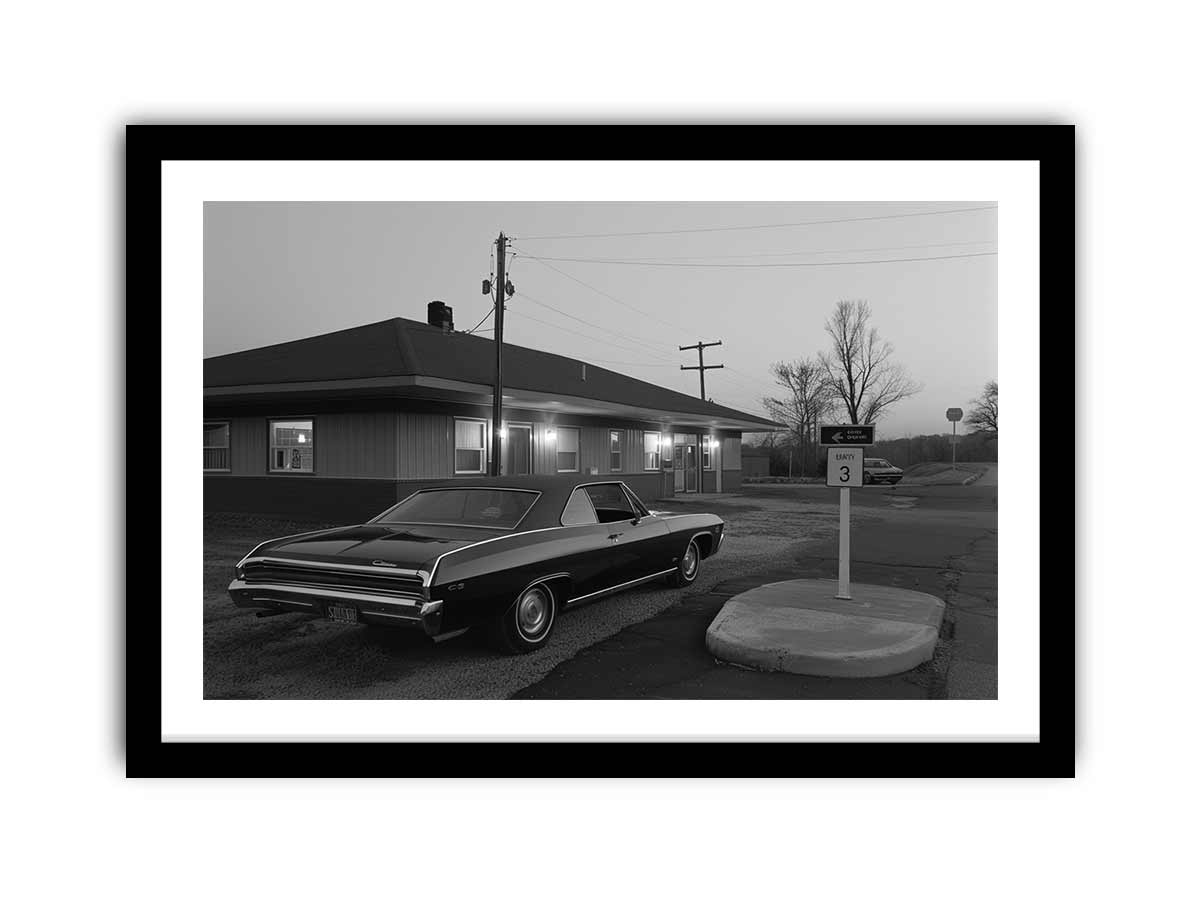 Country Motel Framed Print